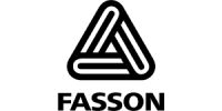FASSON logo: stylized triangular interlocking lines above bold FASSON wordmark